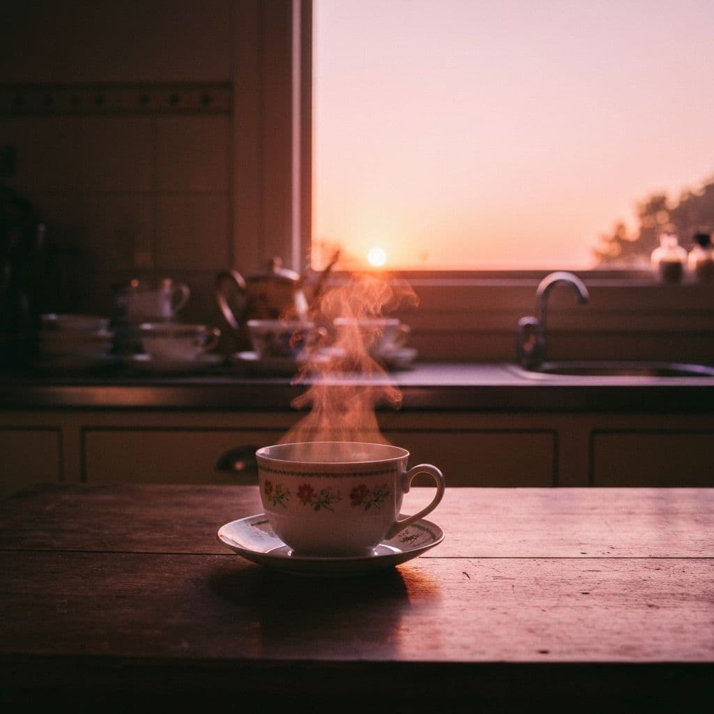 Šolja biljnog čaja za proliv sa listovima kupine, sušenim borovnicama i kamilicama na drvenom stolu